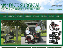 Tablet Screenshot of dicesurgical.com